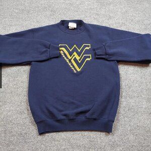 West Virginia Mountaineers Blue WVU Shirt Sweatshirt Retro navy y2k